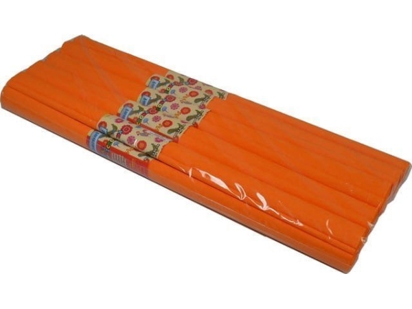 Krøllet silkepapir 05 lys orange (10 stk.)