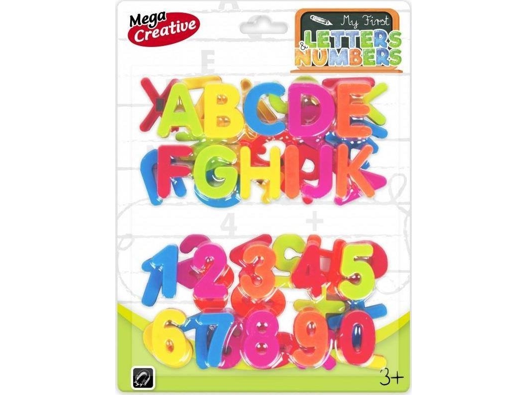 Allboards Buchstaben Und Zahlen Magnete Farbsortiert Kunststoff 48 St. (Lc-Zestaw)