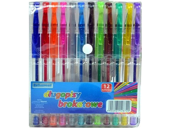 SCHEMAT glitterpen 12 farver Scheme