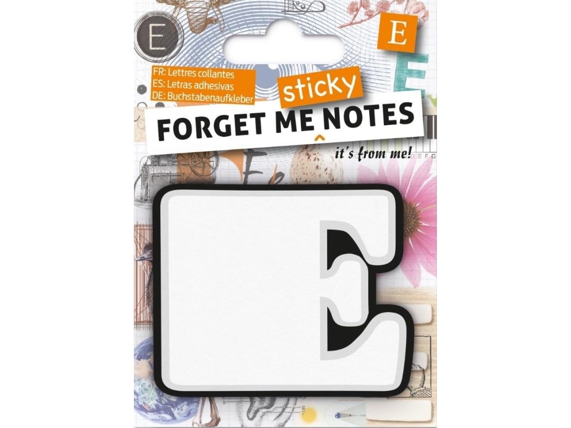 If Forget Me Sticky Notes Kart Samoprzylepne Litera E