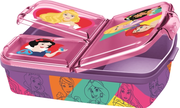 DISNEY PRINCESS Lunchlåda med flera fack, 18x13 cm | Köksutrustning - lunch | GameStuff