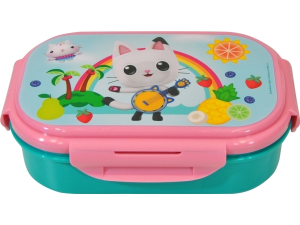 GABBYS DOLLHOUSE Lunchlåda med bestick | Köksutrustning - lunch - Matlådor | GameStuff