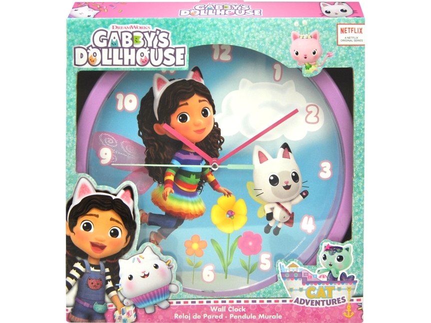 Gabby's Dollhouse Wanduhr (Im Fensterkarton)