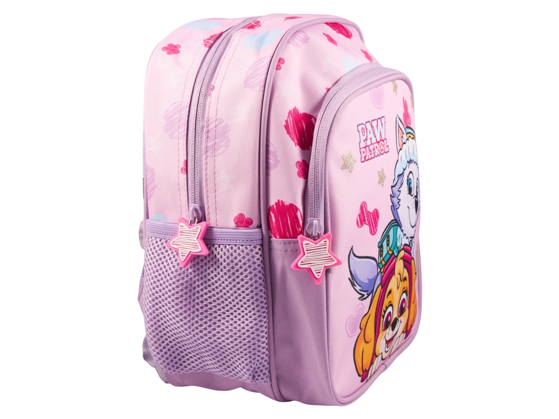 Paw Patrol Pigerne pink lille rygsæk 5L (26,5x21x10cm) m 2 front lynede lommer