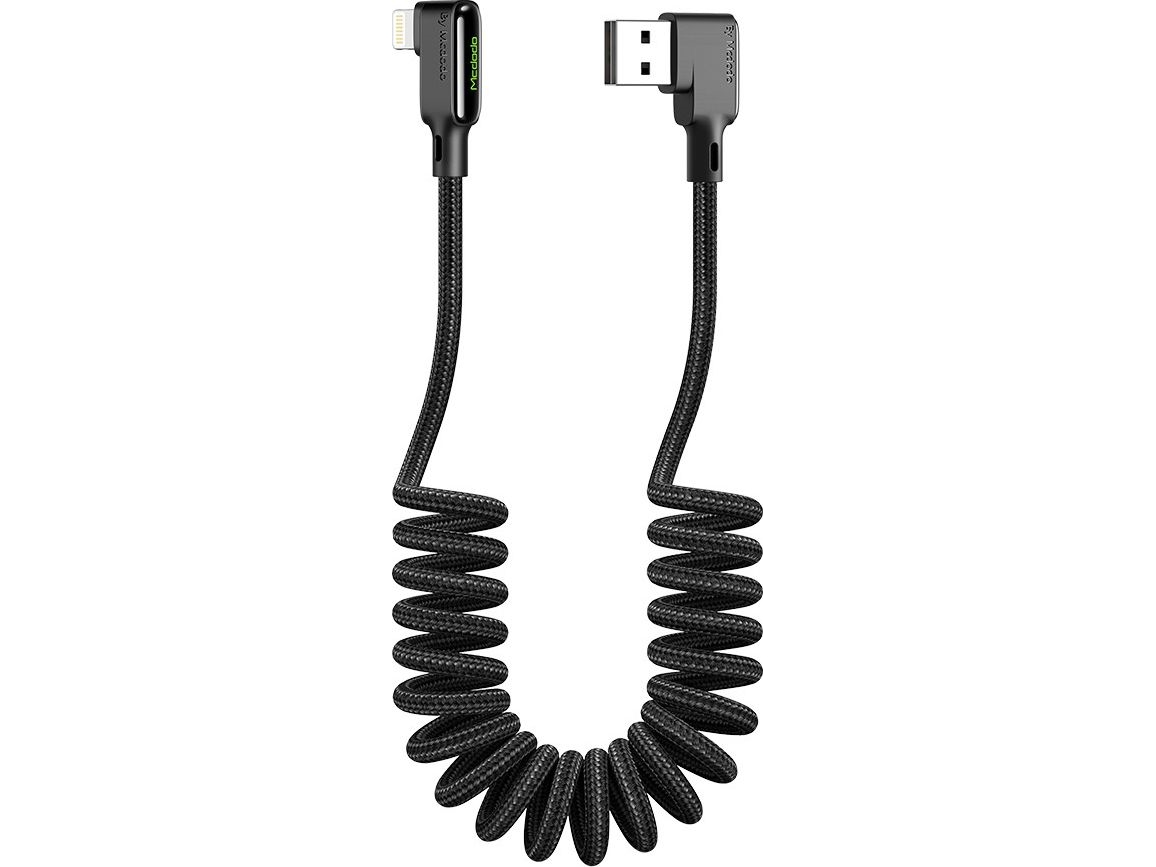 Usb To Lightning Cable, Mcdodo Ca-7300, Angled, 1.8M (Black)