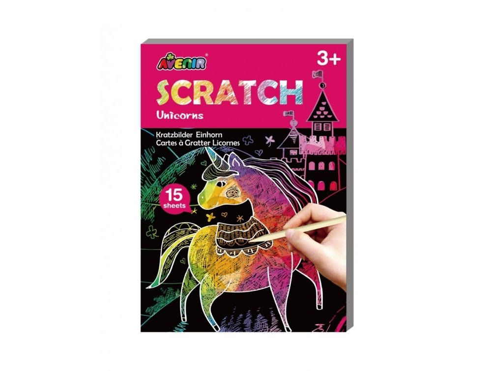 Mini Scratchboard Unicorns