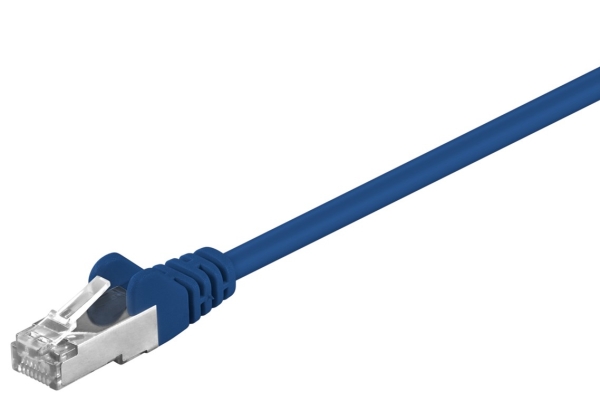 Netzwerkkabel Cat 5E, Sf/Utp, Blau, 0,25 M