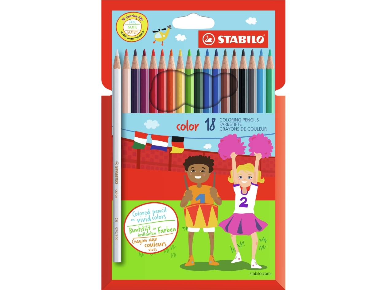Stabilo Color, Mehrfarbig, 18 Stück(E)