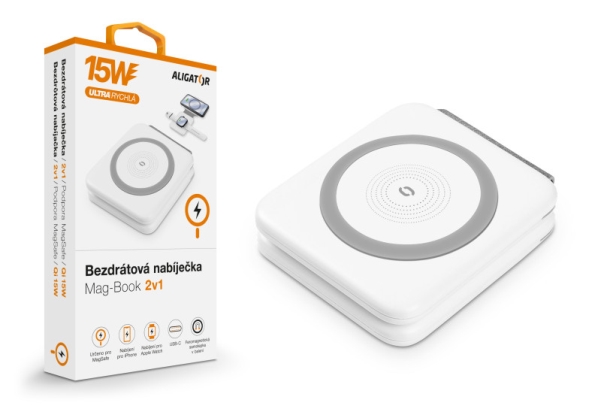 Aligator Ams02wt, Indendørs, Usb, Trådløs Opladning, 1 M, Hvid