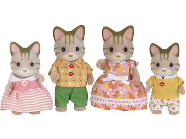 Sylvanian Families Familjen Kissekatt 3 År Blandade Farger Polystyren Plast Akrylnitrilbutadienstyren Abs