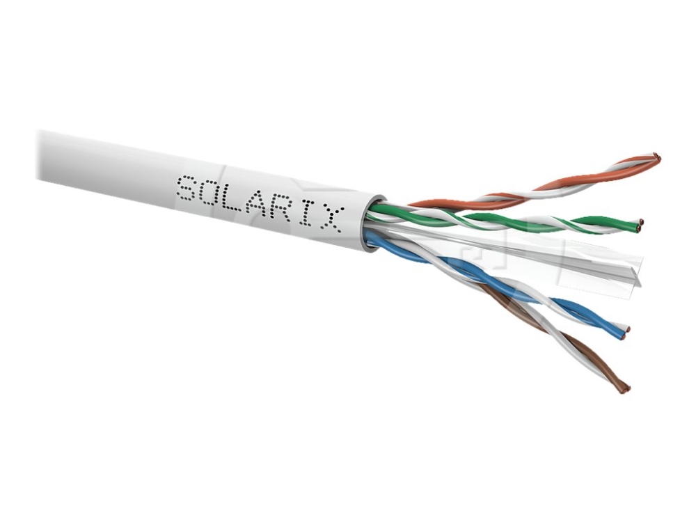 Solarix Sxkd-6-Utp-Pvc - Bulkkabel - 305 M - 6.1 Mm - Utp - Cat 6 - Ieee 802.3Af/Ieee 802.3At - Grå, Ral 7035