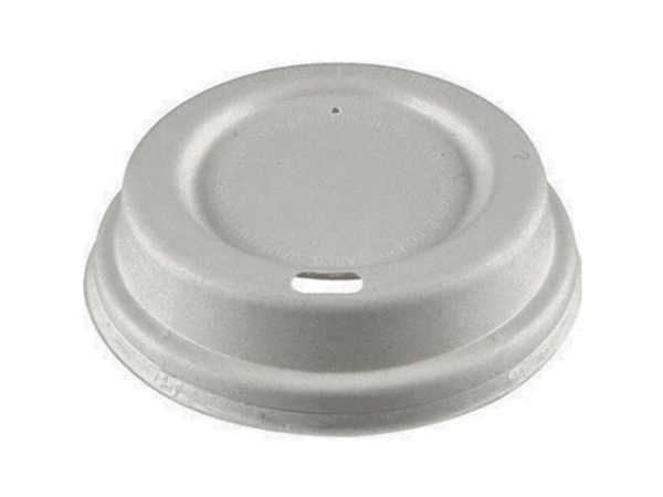 Deckel Für Kaffeebecher Papier + Pe Weiß 12/16Oz Bagasse Karton Mit 1000 St. Palette 36 Kartons Lebensmittelgeeignet