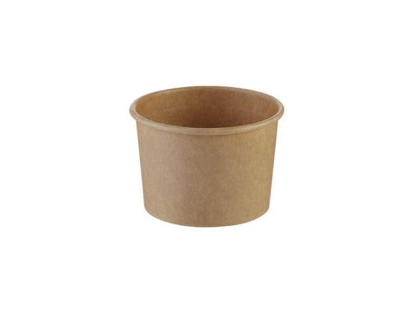 Eisbecher 120/140 Ml (3 Oz), Ø 74 X 49 Mm, Braun, Karton, 50 Stück – (50 Stück) – Karton Mit Pe-Beschichtung Innen