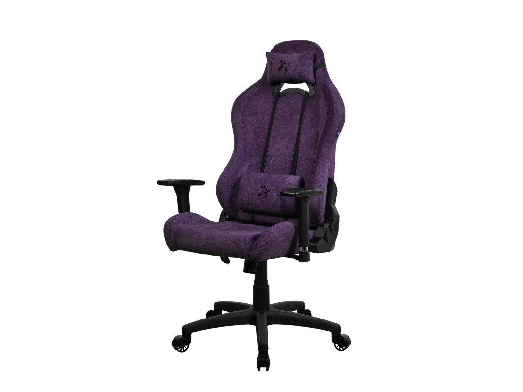 Arozzi Torretta soft fabric - purple Kontor Stol - Blødt stof - Op til 120 kg