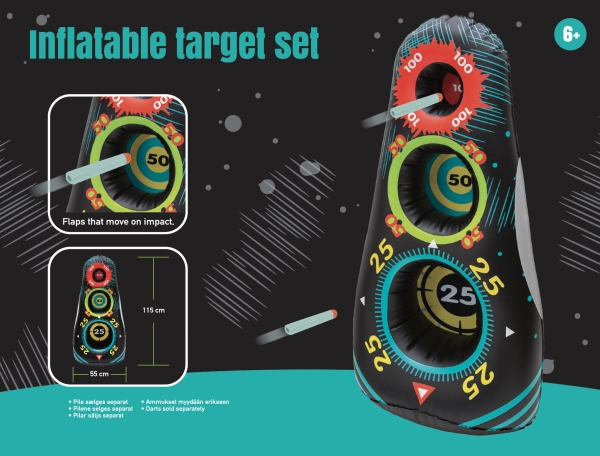 Inflatable Target Shooting Stand - Height: 110 Cm