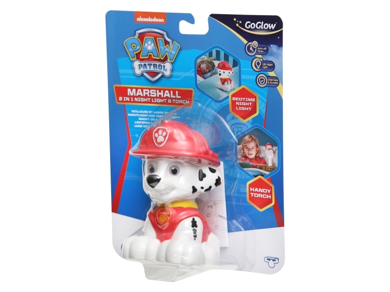 Paw Patrol Marshall natlampe og lommelygte til børn fra GoGlow - (10016)