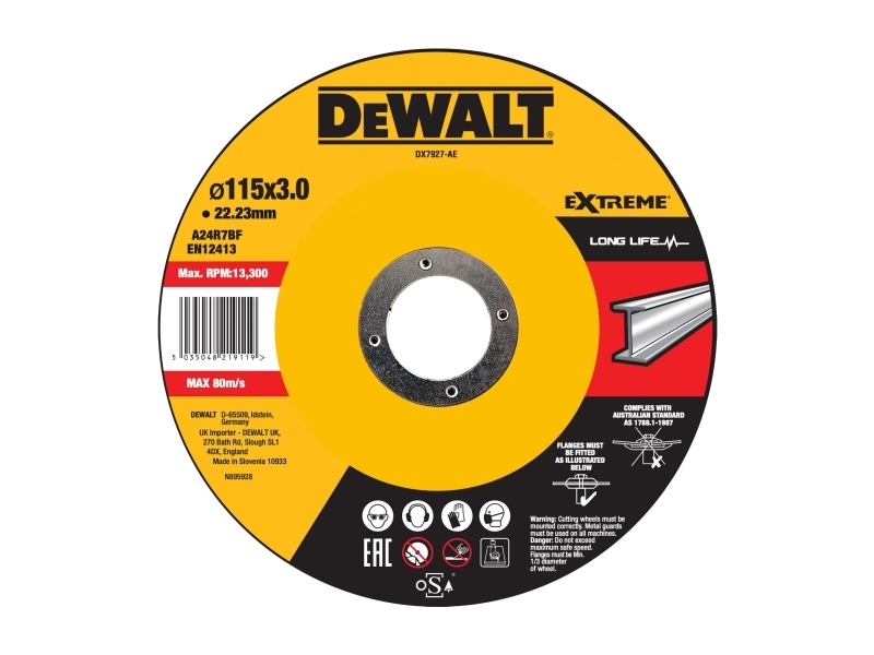 DeWALT DX7927-AE, Klippskiva, 1 styck | Verktyg & Verkstad - Handverktyg - Tillbehör til Handverktyg | GameStuff