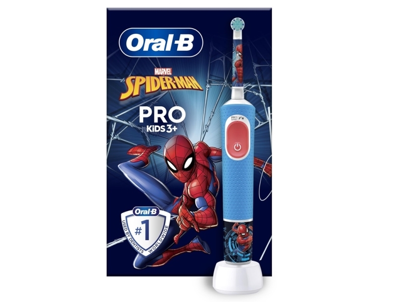Elektrische Zahnbürste Oral-B Vitality Pro Kids 103 Spiderman Blau