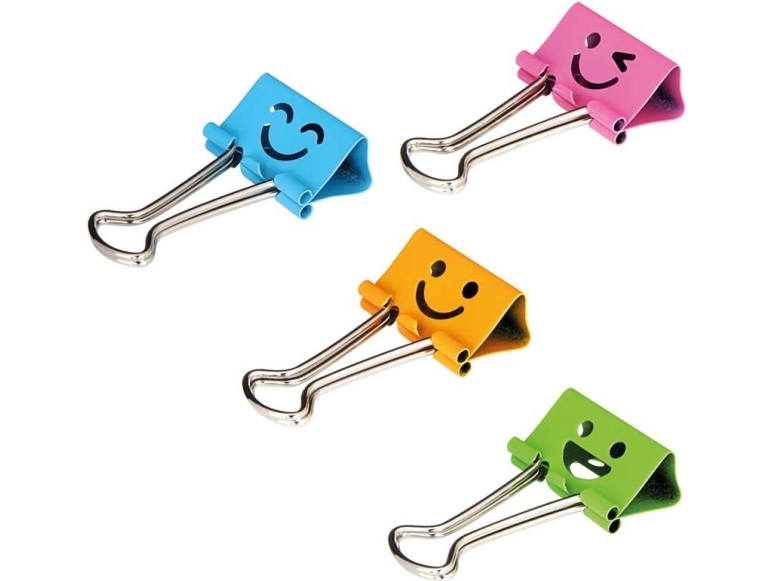Clips 8486 25Mm Tube Of Smiley Faces Deli
