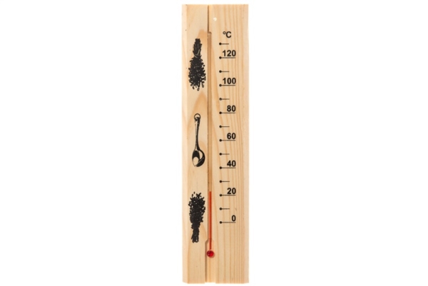 4LIVING SAUNA THERMOMETER WOODEN