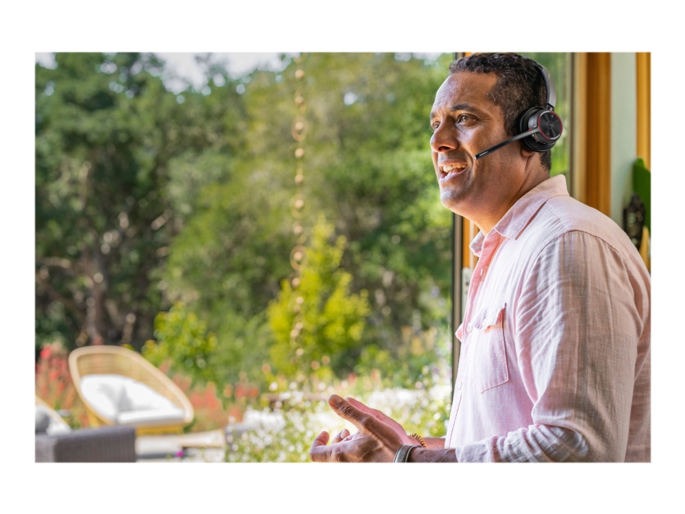 Hp Poly Voyager 4320-M - Headset - På Øret - Bluetooth - Trådløs, Kablet - Usb-A Via Bluetooth Adapter, Usb-A - Sort - Certified For Microsoft Teams,