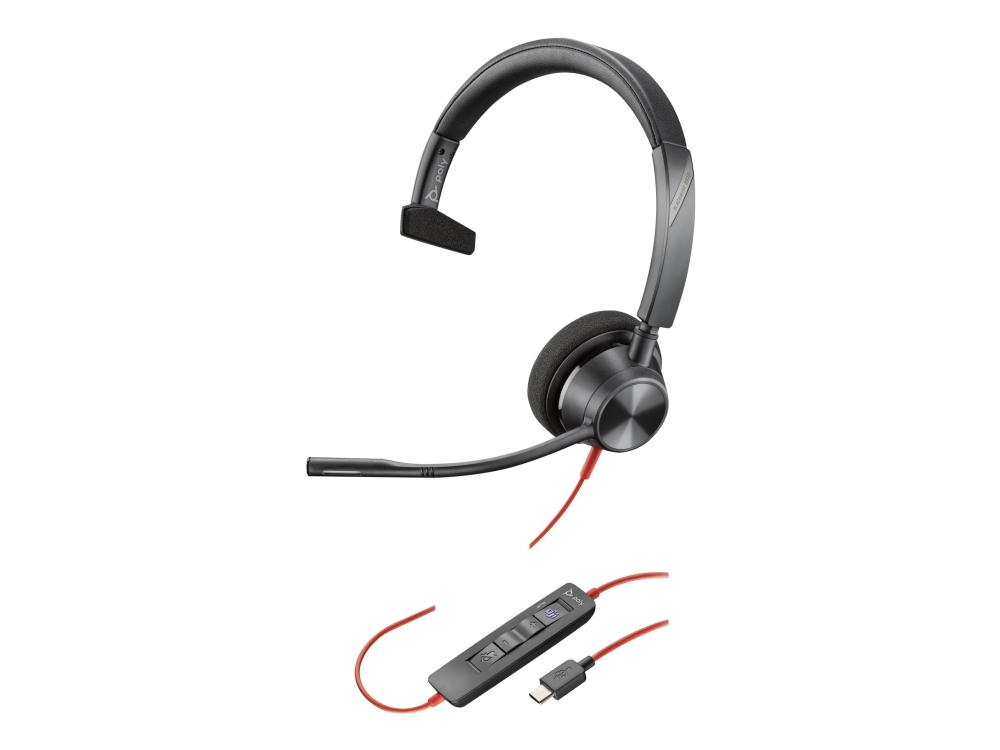Hp Poly Blackwire 3310-M Microsoft Teams Certified Usb-C Mono Headset, 207 G