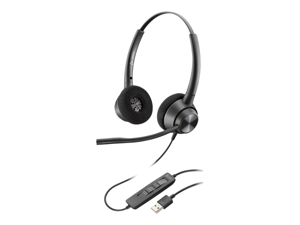 Hp Poly Encorepro 310 - Encorepro 300-Serie - Headset - On-Ear - Kabelgebunden - Usb-A - Schwarz