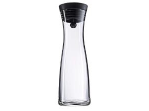 Wmf 0617706040, Karaffe, 1 L, Schwarz, Transparent, Glas