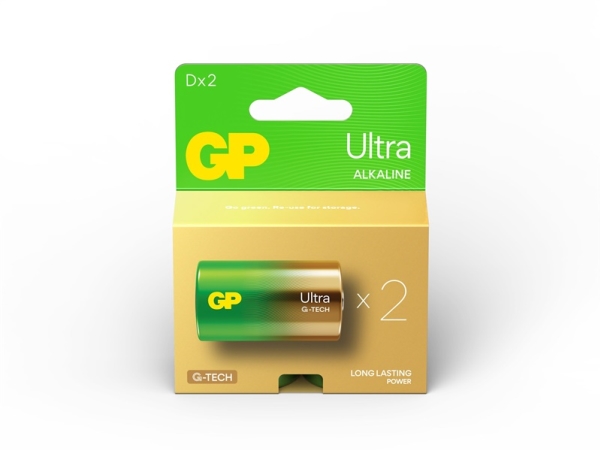 D-Batterie Gp-Batterien Ultra Alkaline Mangan 1,5 V 2 Stk