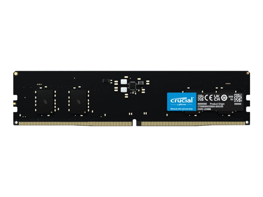 Crucial - DDR5 - modul - 8 GB - DIMM 288-pin - 5600 MHz / PC5-44800 - CL46 - 1.1 V - ej buffrad - on-die ECC - svart | Datorkomponenter - RAM-Minnen - DDR5 | GameStuff