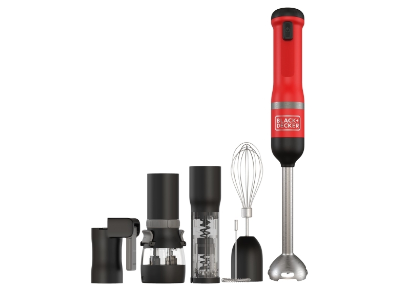 Black & Decker Bckm1016ksr Qw Nedsænkning Blender 0 7 L Rød Rustfrit Stål