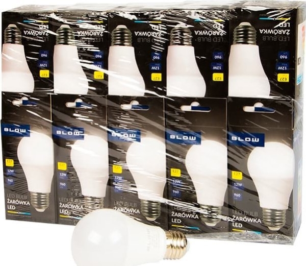 Blow E27 Led Lemputė 12W A60 230V Neutrali 10Vnt