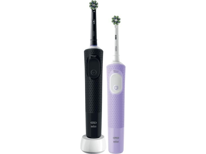 Oral-B Vitality Pro D103 Duo Elektrische Zahnbürsten – Schwarz Und Violett