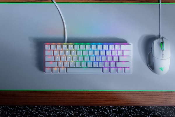 Razer Huntsman Mini, Kabelgebunden, Usb, Optischer Schlüsselschalter, Qwerty, Rgb-Led, Weiß