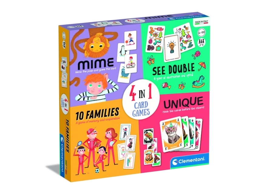 Table Game Clementoni 4In1 Card Game 50831