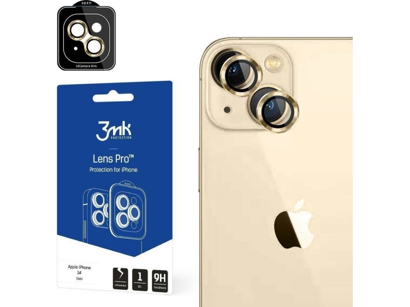 3Mk Lens Protection Pro, Iphone 14, Guld, 1 Stk