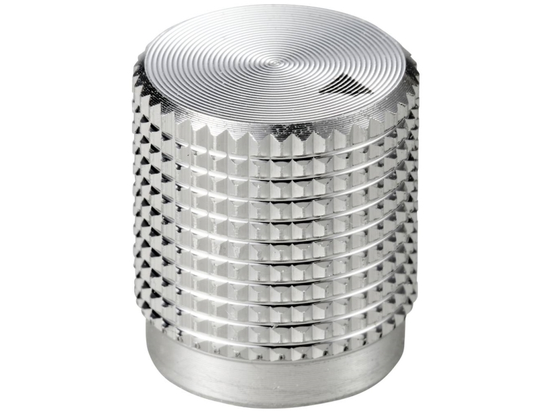 Tru Components Tc-11613880 Drejeknap Med Knopmarkering Sølv (Ø X H) 14 Mm X 16 Mm Aluminium 1 Stk
