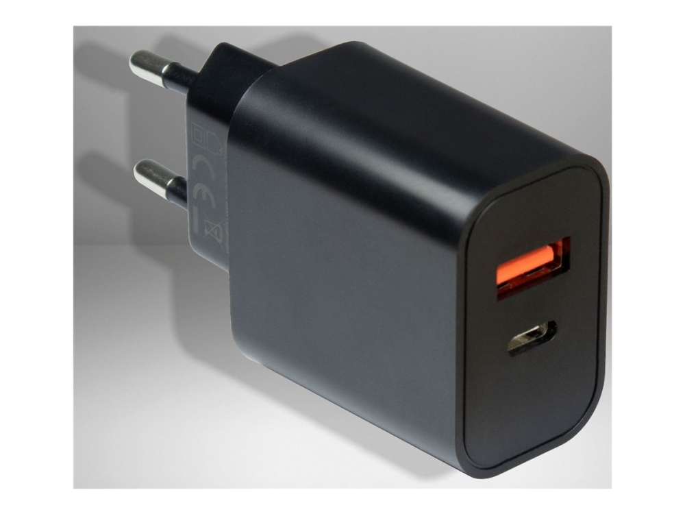 Inter Tech 2120 Strømforsyningsadapter Watt Quick Charge Output Stikforbindelser Usb Type Pin Usb