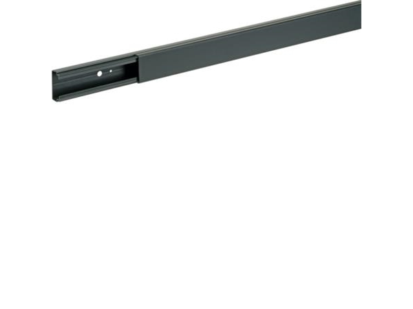 HAGER kaapelikanava LF 20035 täydellinen Korkeus 20 mm, leveys 35 mm Pituus 2000 mm Antrazit RAL 9011 muovi - (2 metriä)