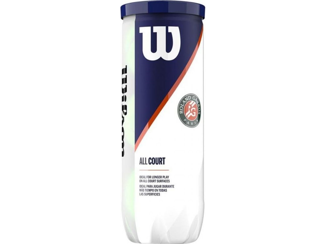 Wilson Roland Garros All Court Tennisbolde 3 Stk Gul Wrt126400