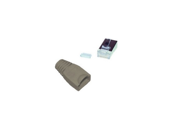 S-Conn 72057-Gr, Cable Boot, Grau, Cat5e/6, Rj45