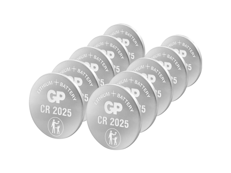 Gp Batteries Gpcr2025-2Cpu10 Knopfzelle Cr 2025 Lithium 3 V 10 St. (0602025C10)
