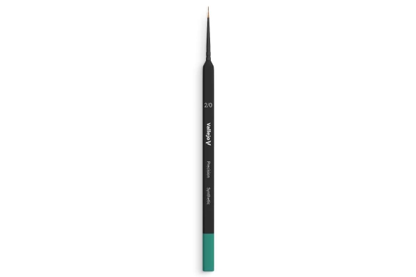Brush Round Synthetic Hair Triangular Handle 2/0