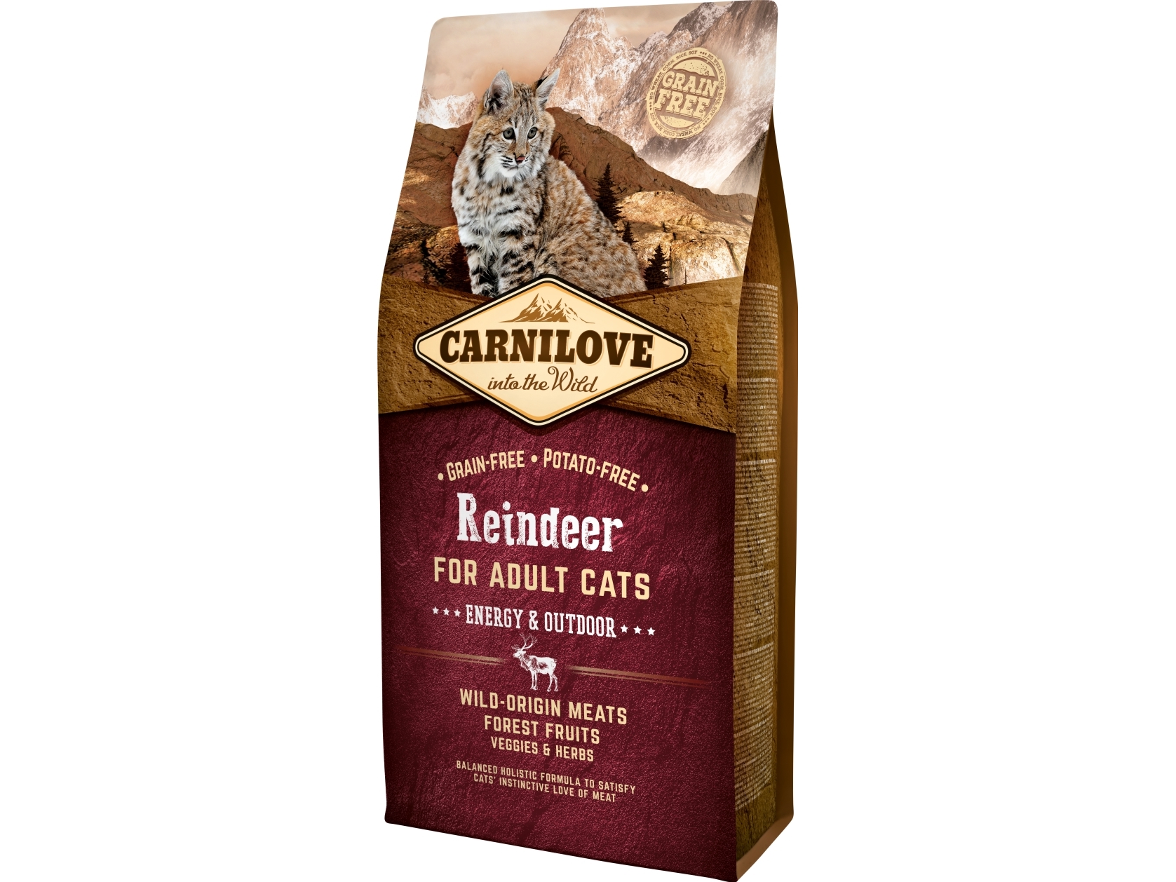VAFO PRAHS CARNILOVE 6kg KOT ENERGY OUTDOOR REINDER | Sällskapsdjur - Katt - Kattmat | GameStuff