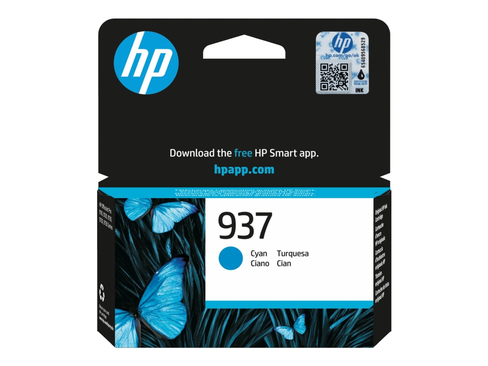 HP HP 937 Blækpatron cyan 4S6W2NE Modsvarer: N/A