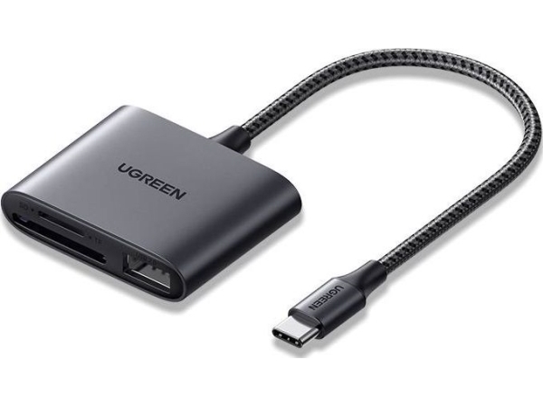 Karten- Und Usb-Leser, Ugreen Cm387, Usb-C (Schwarz)
