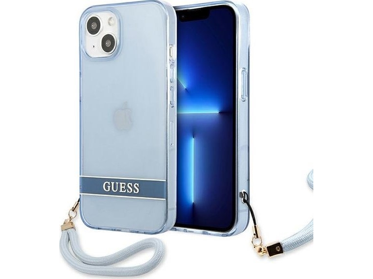 Guess Guhcp13shtsgsb Hardcase Translucent Stap Für Iphone 13 Mini 5,4" Blau/Blau