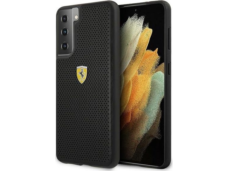 Ferrari Fespehcs21mbk S21+ G996 Hardcase On Track Perforeret Sort/Sort