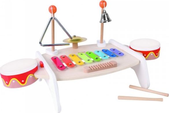 Klassischer Weltmusik-Tisch Aus Holz Für Kinder (Ab 36 M)