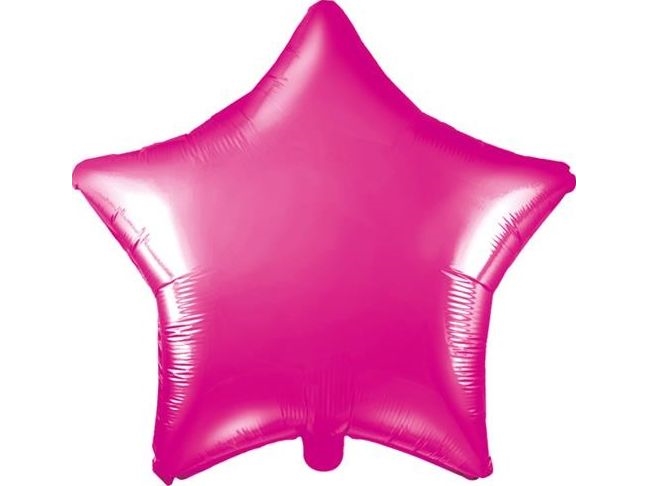 Heißer Rosa Stern Folienballon, 48 Cm